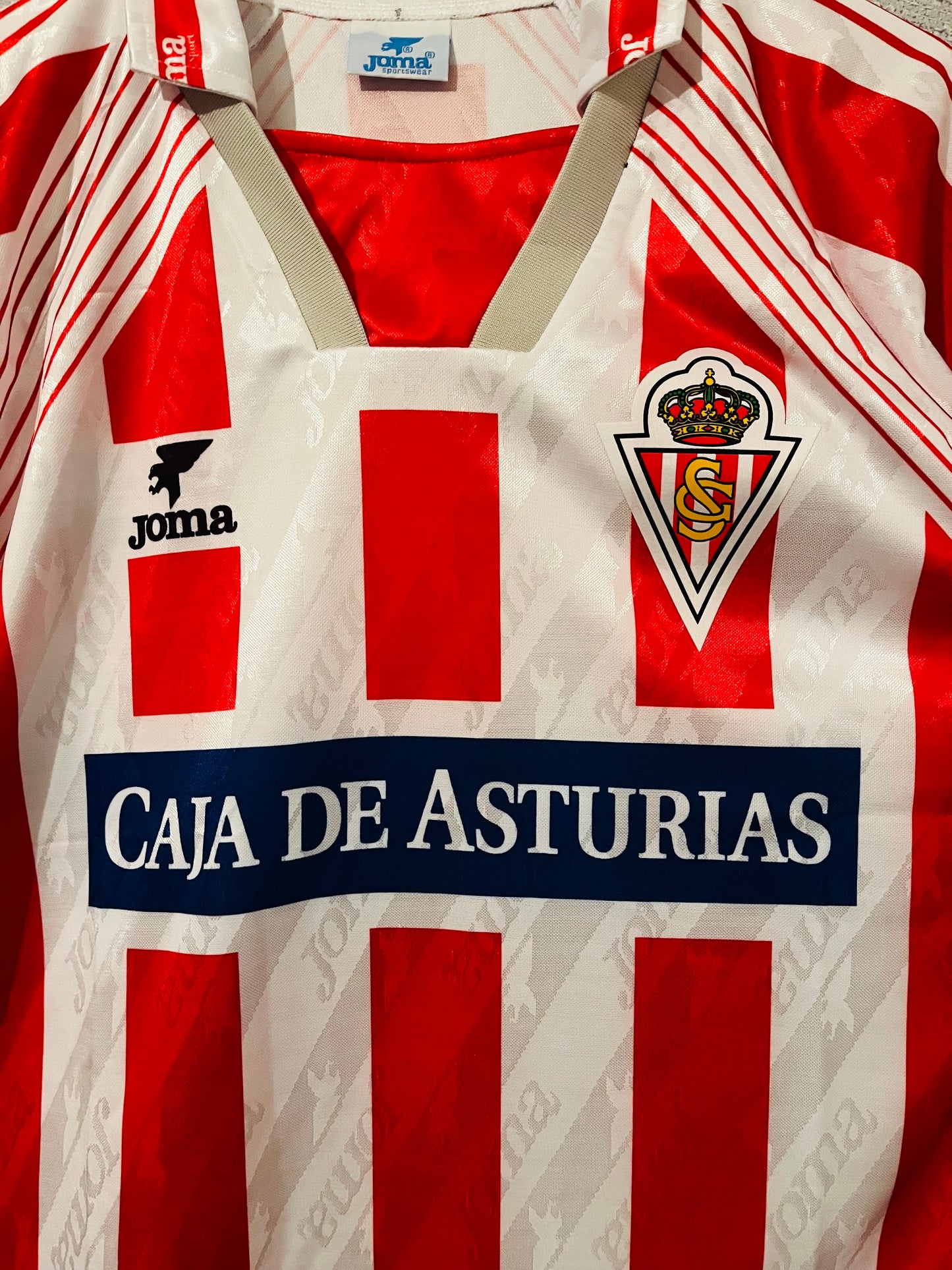 Sporting Gijon home football shirt 1995/96 Medium