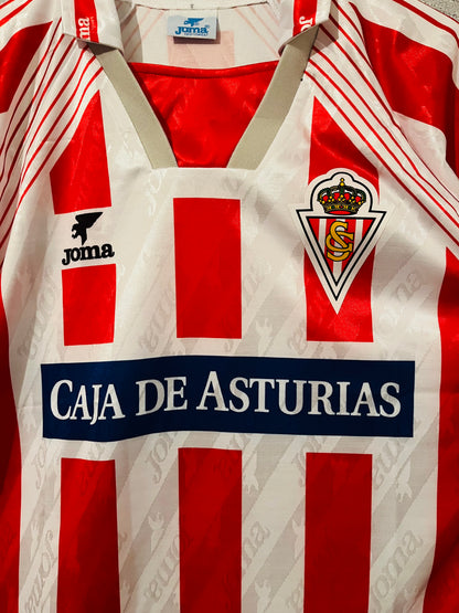 Sporting Gijon home football shirt 1995/96 Medium