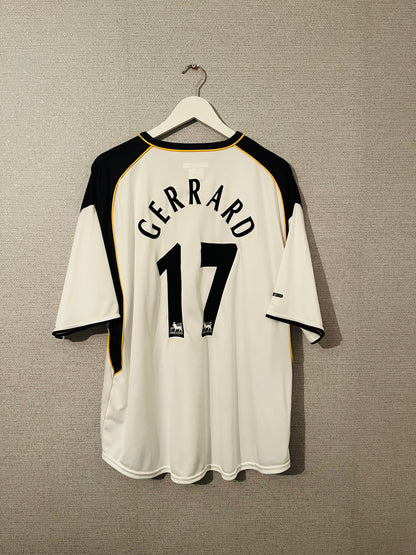 Liverpool away football shirt 2001/03 Gerrard XL