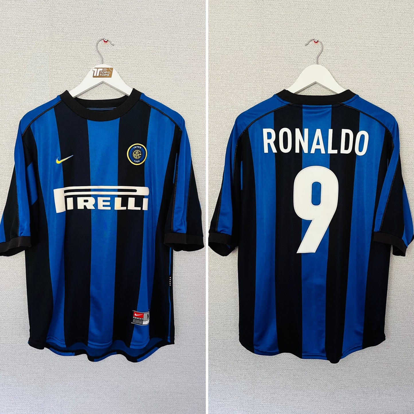 Inter Milan home football shirt 1999/2000 R9 Medium