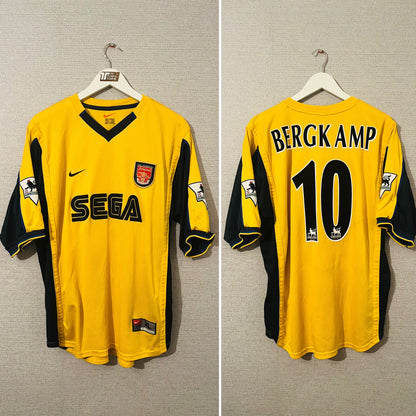 Arsenal away football shirt 1999/2001 Bergkamp XL