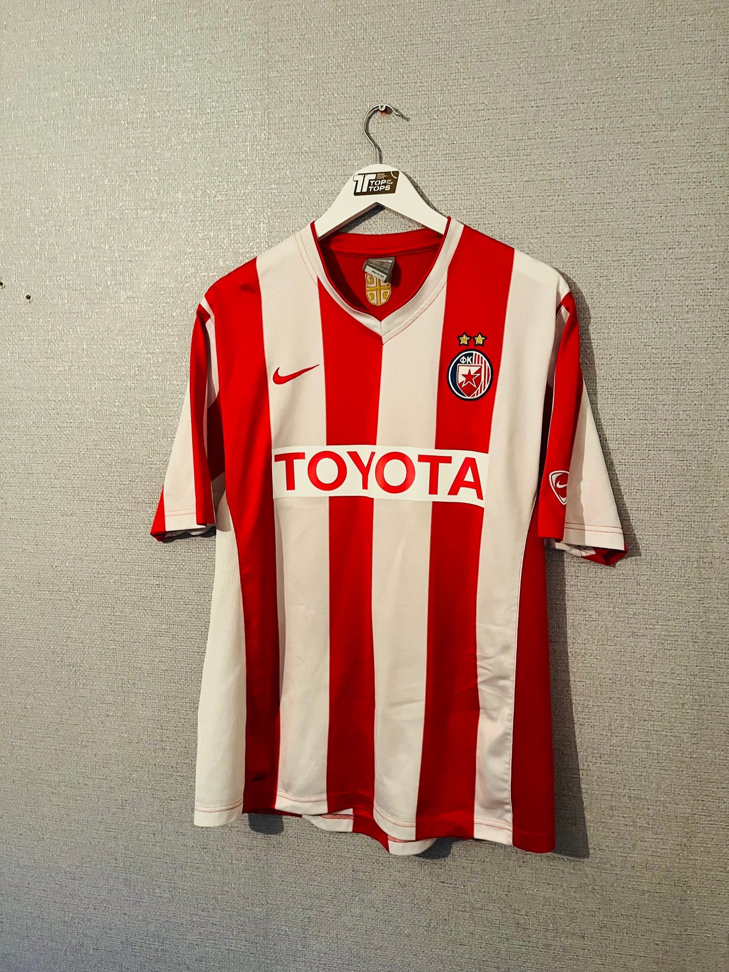 Red Star Belgrade home football shirt 2007/08 Large
