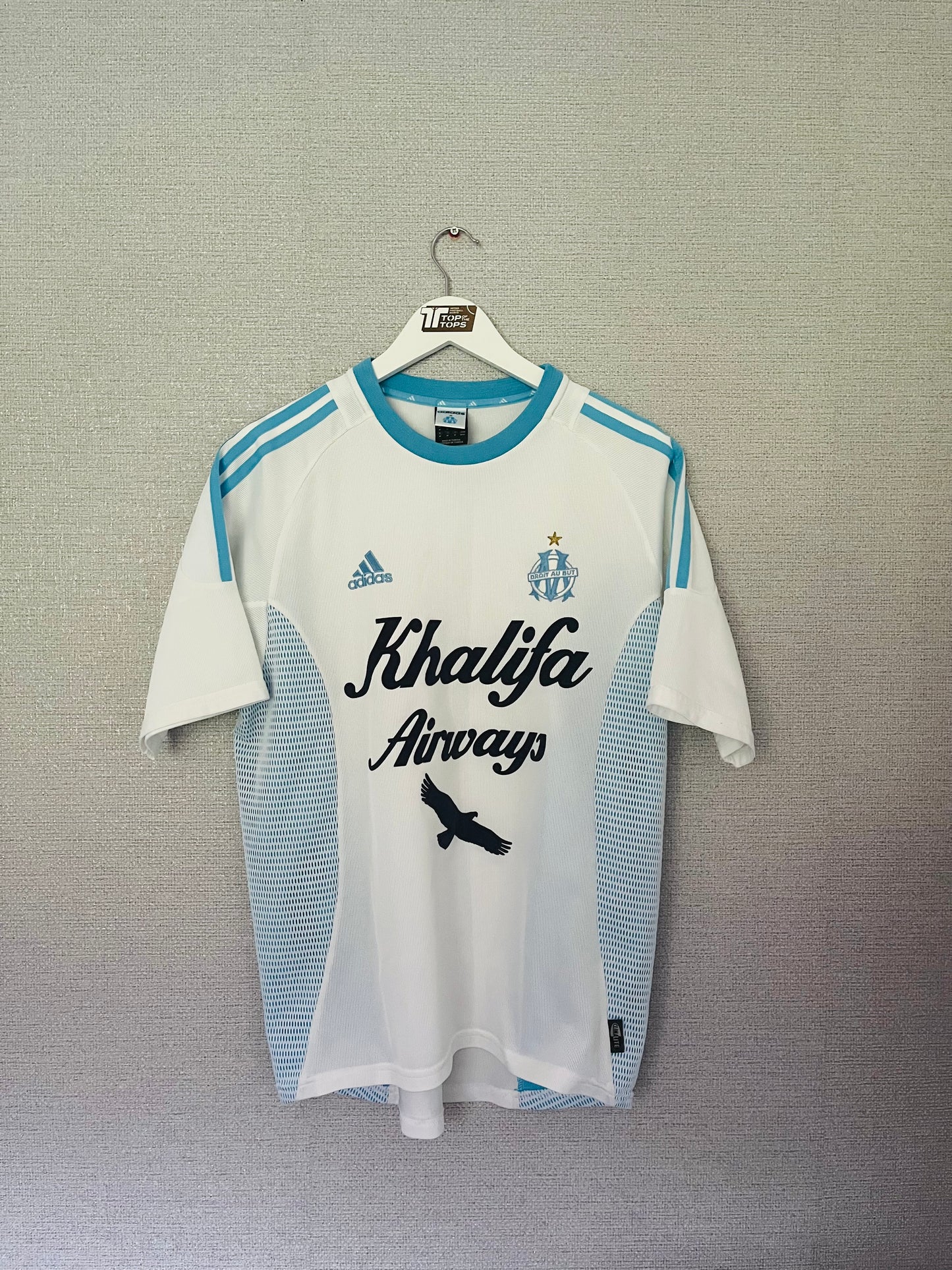 Marseille home football shirt 2002/03 medium
