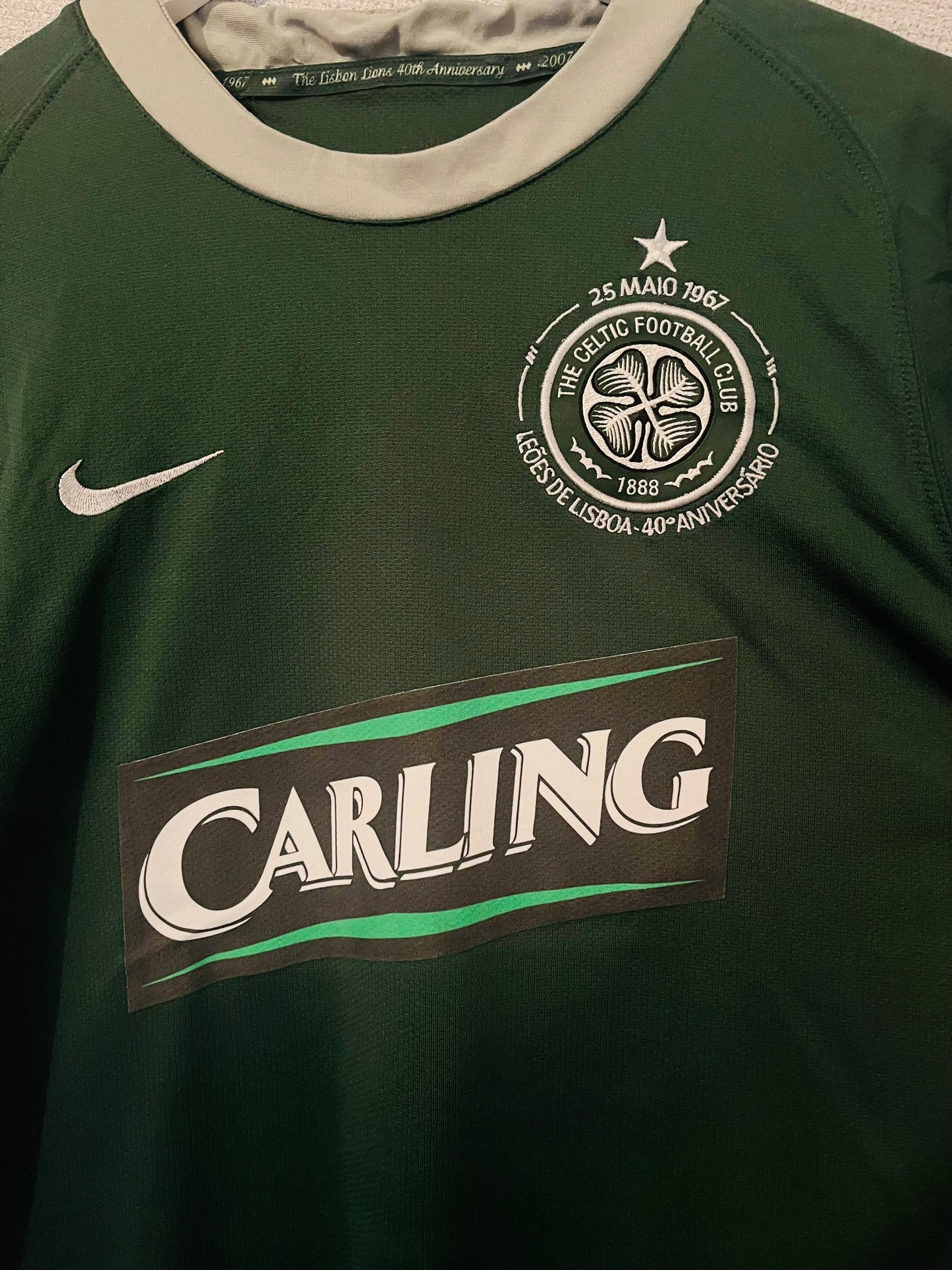 Glasgow Celtic away football shirt 2007/08 Nakamura Small