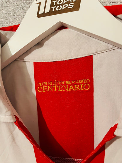 Atletico Madrid home centenary football shirt 2003/04 Torres Large