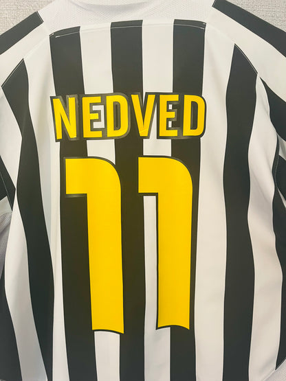 Juventus home football shirt 2003/04 Nedved XL