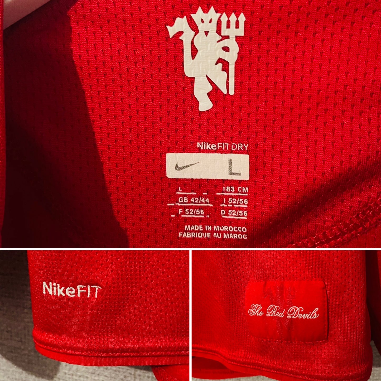Manchester United home football shirt L/S 2008/09 CR7 Large