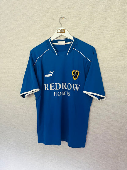 Cardiff City home football shirt 2003/04 Earnshaw Medium