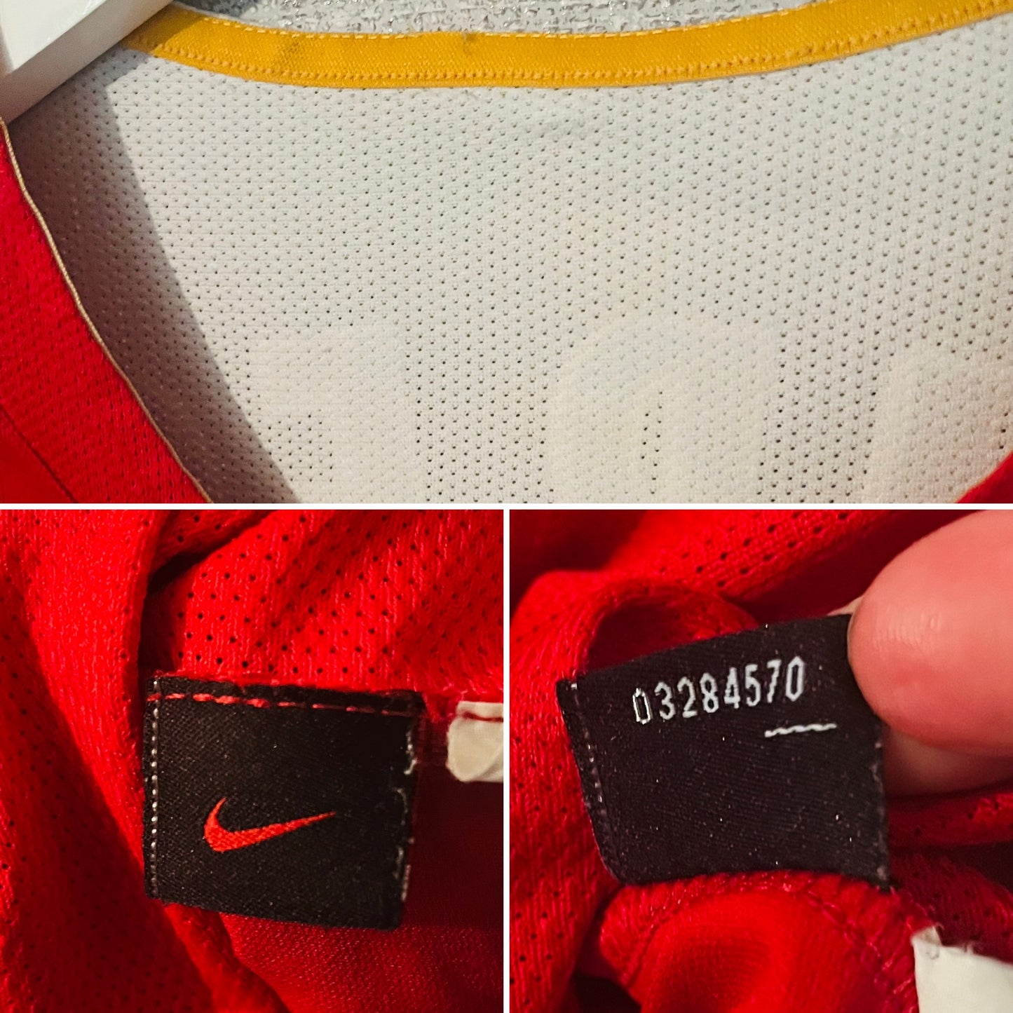 Arsenal home football shirt 2004/05 Pires Medium