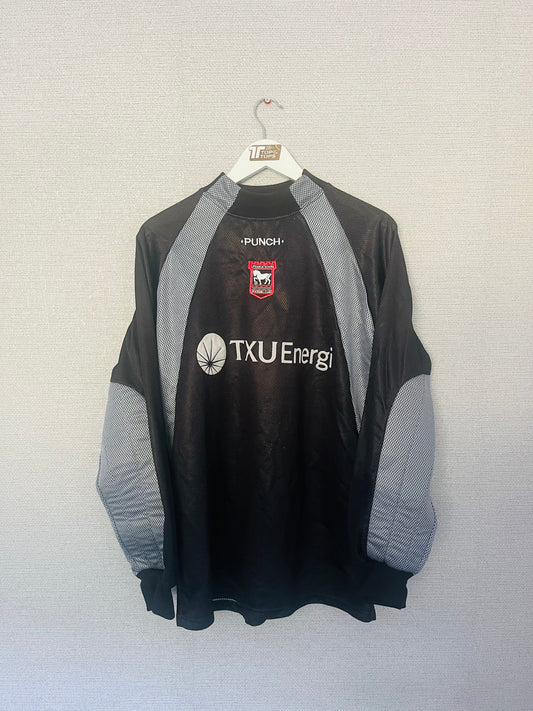 Ipswich Town goalkeeper football shirt 2001/03 Medium