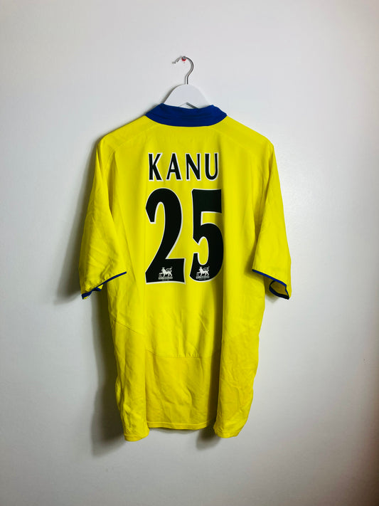 Arsenal away football shirt 2003/04 Kanu XXL