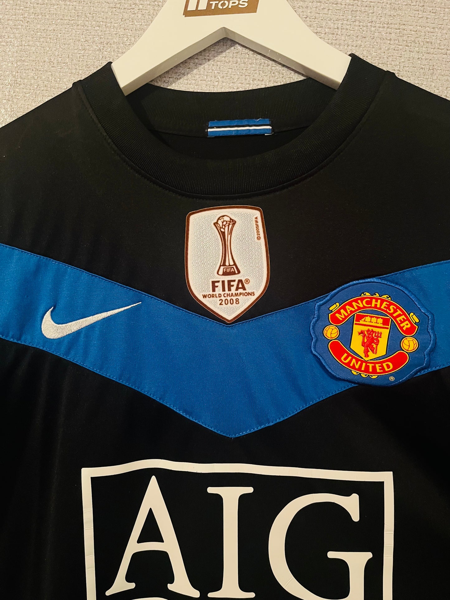 Manchester United away football shirt 2009/10 Scholes Medium