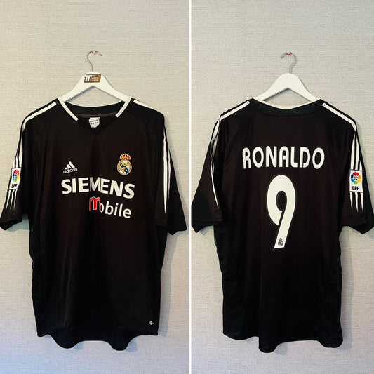 Real Madrid away football shirt 2004/05 R9 XL