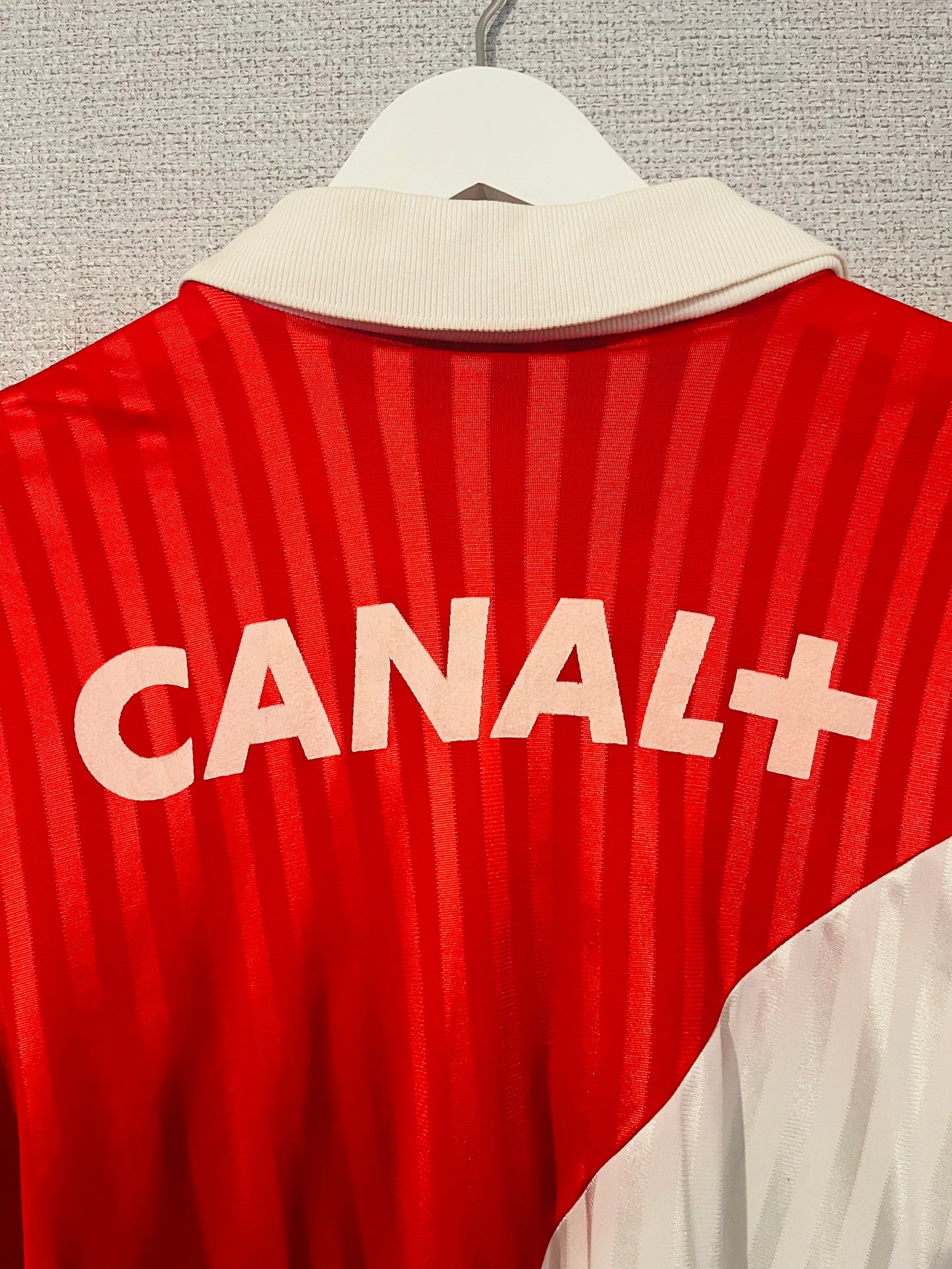 Monaco home football shirt 1990/91 Large