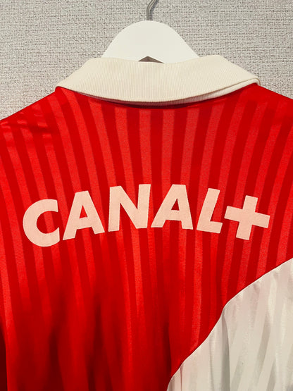 Monaco home football shirt 1990/91 Large