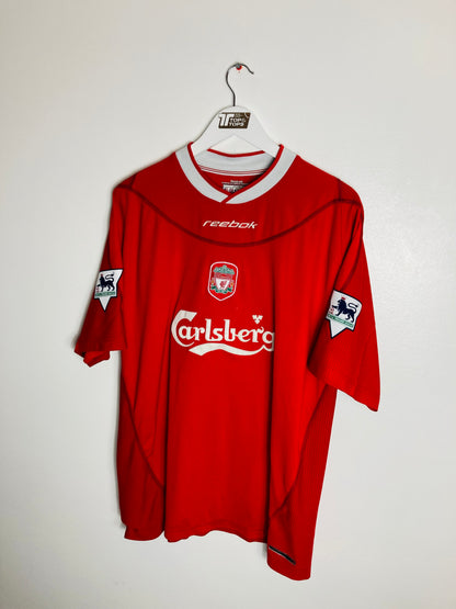 Liverpool home football shirt 2002/04 BAROS XL