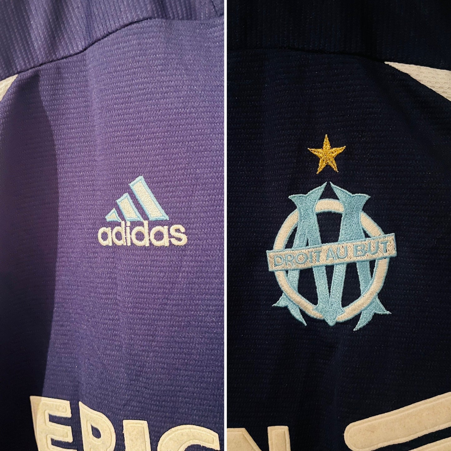 Marseille away football shirt 1999/2000 Ravanelli Large