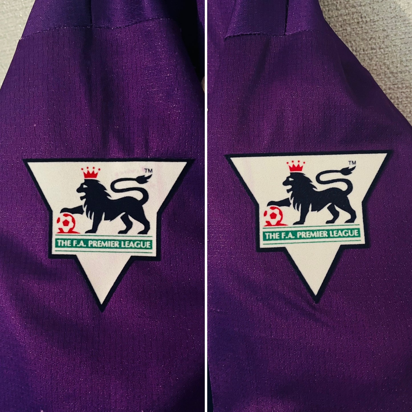 Tottenham Hotspur away football shirt 1995/97 Sheringham Large