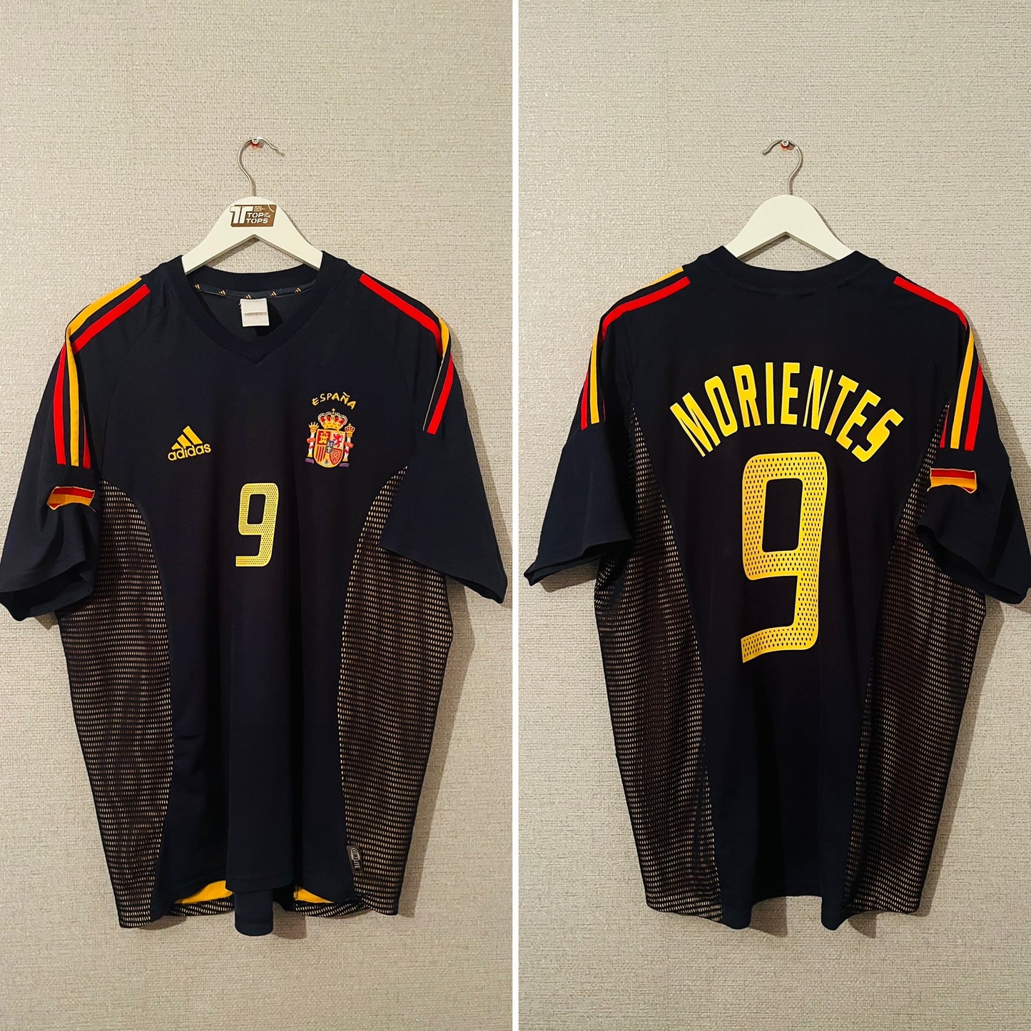 Spain third football shirt 2002/04 Morientes XL