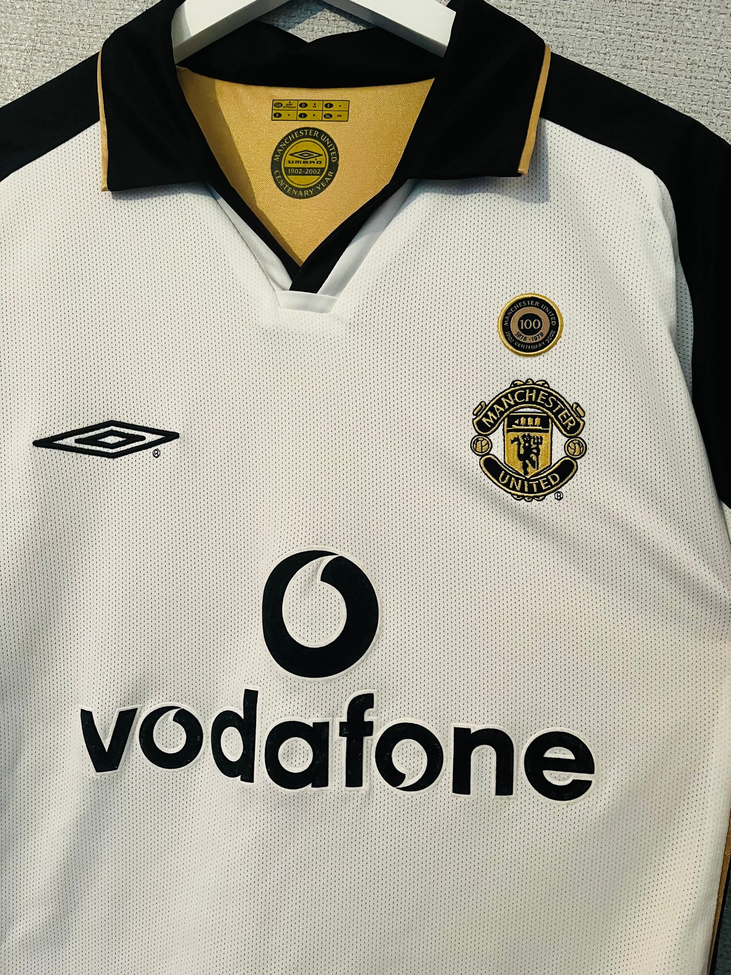 Manchester United away reversible football shirt 2001/02 Solskjaer Medium
