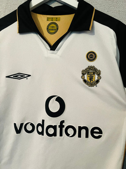 Manchester United away reversible football shirt 2001/02 Solskjaer Medium