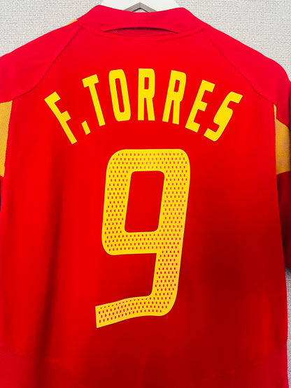 Spain home football shirt 2004/06 Torres Large