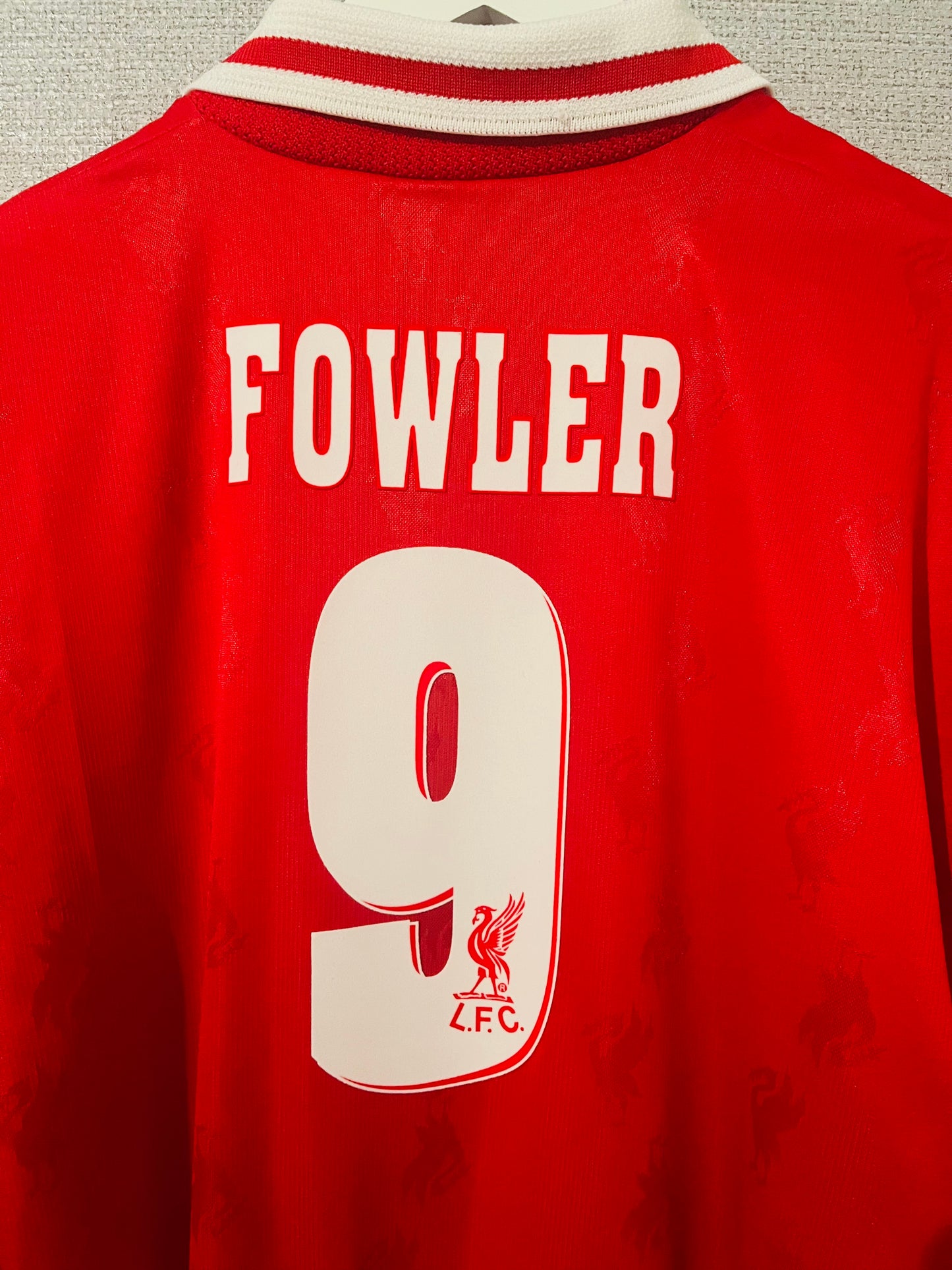 Liverpool home football shirt 1996/97 Fowler XXL