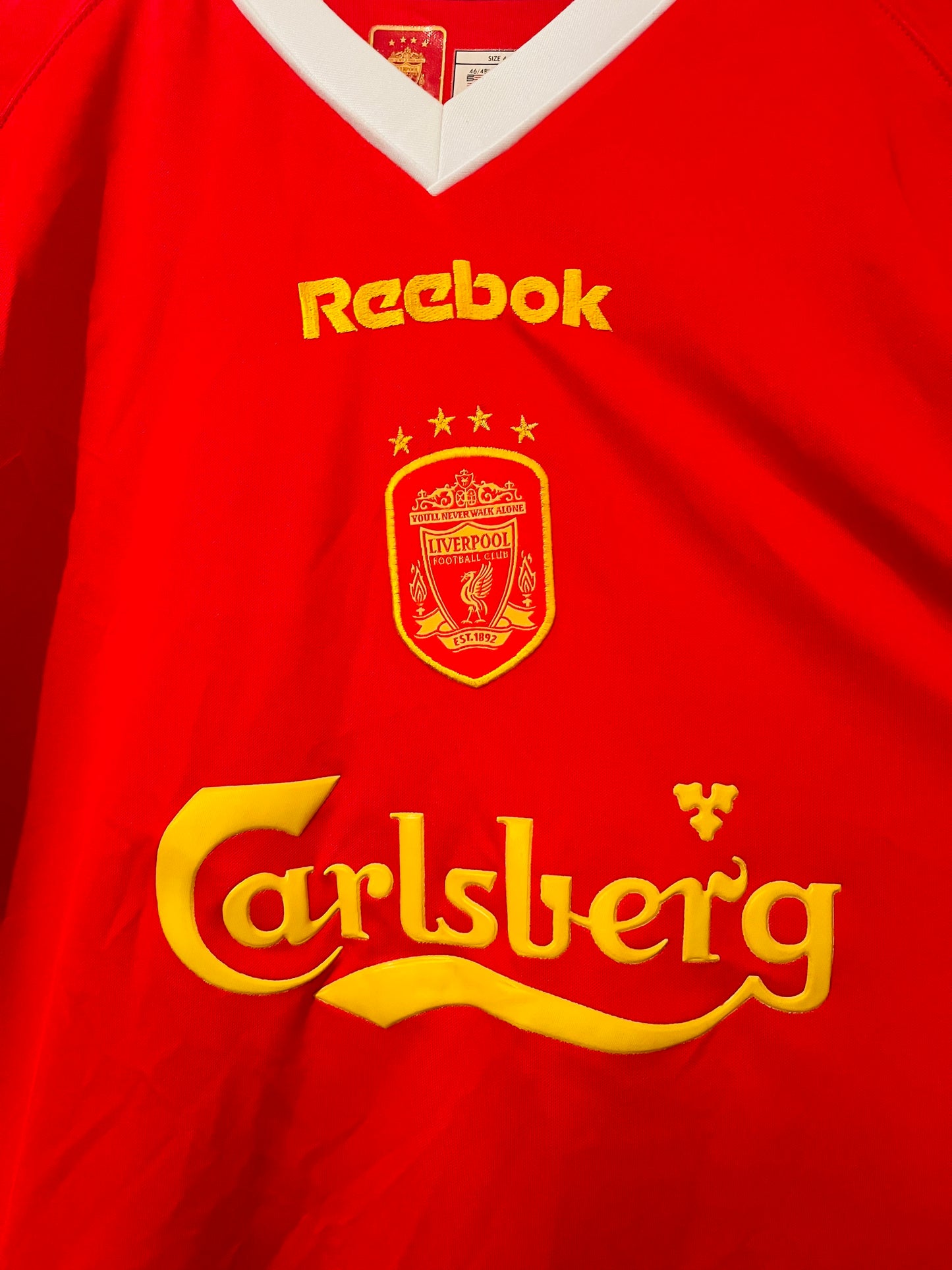 Liverpool home football shirt 2001/03 Gerrard XL