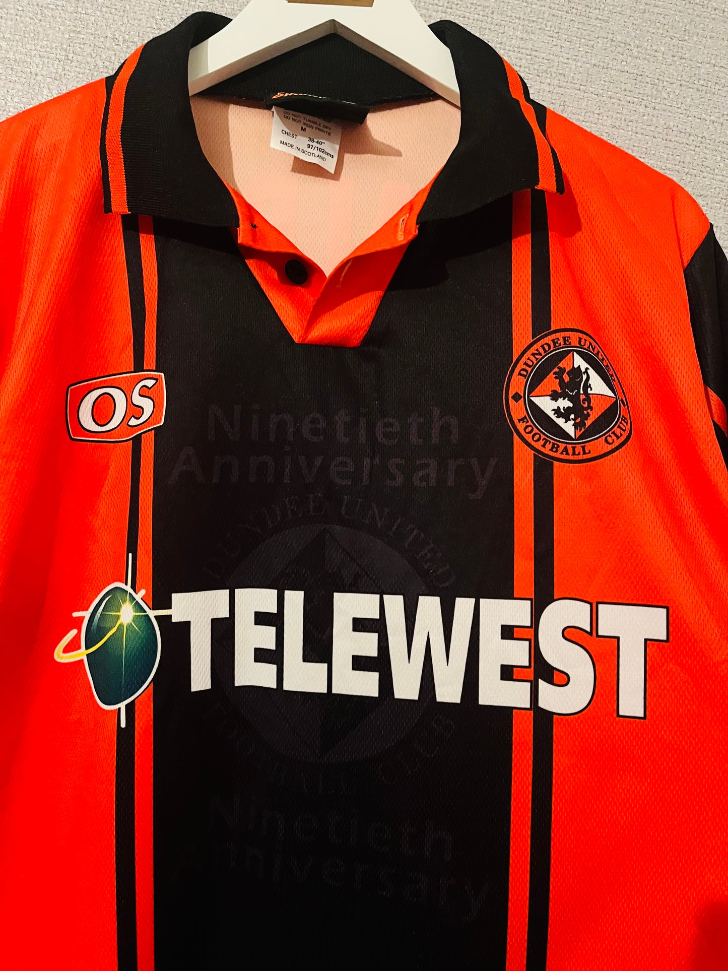 Dundee United home football shirt 1999/2000 Malpas Medium