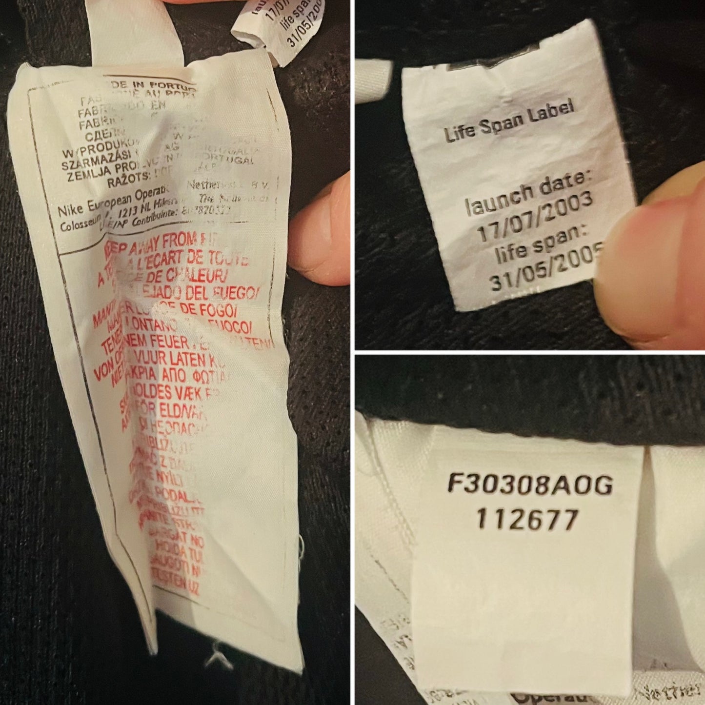 Manchester United away football shirt 2003/04 CR7 XL