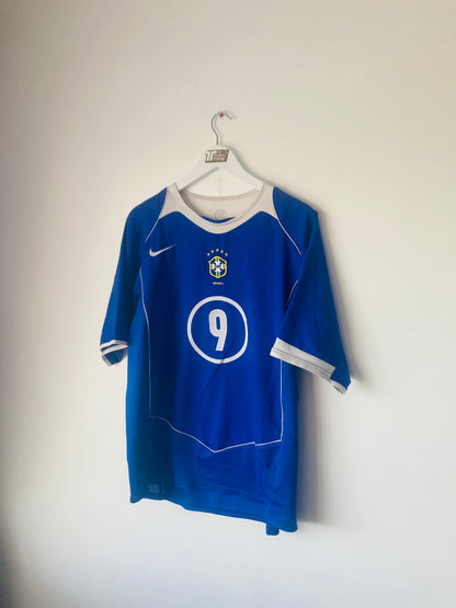 Brazil away football shirt 2004/05 Ronaldo Large