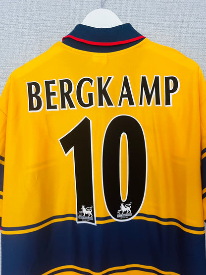 Arsenal away football shirt 1998/99 Bergkamp XL