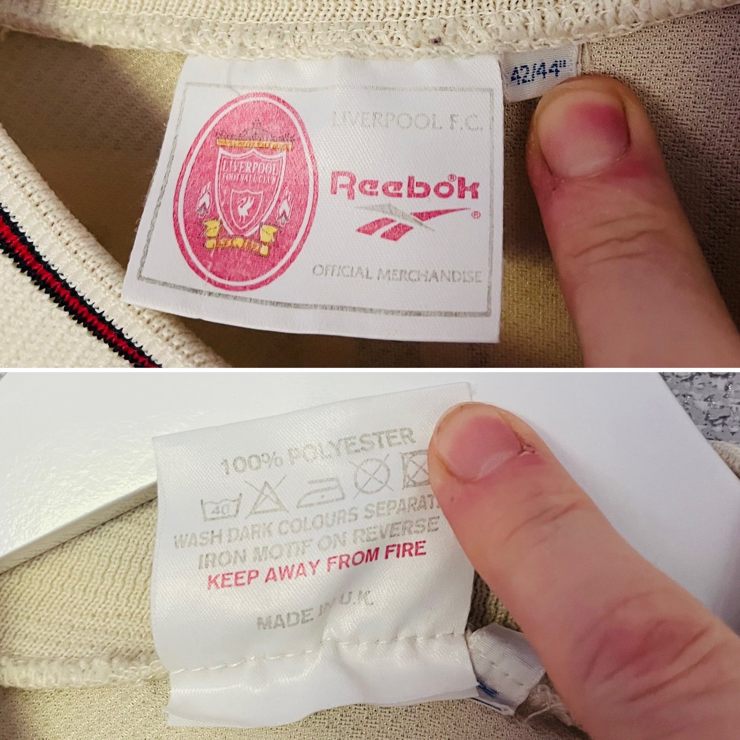 Liverpool away football shirt 1996/97 Fowler Large