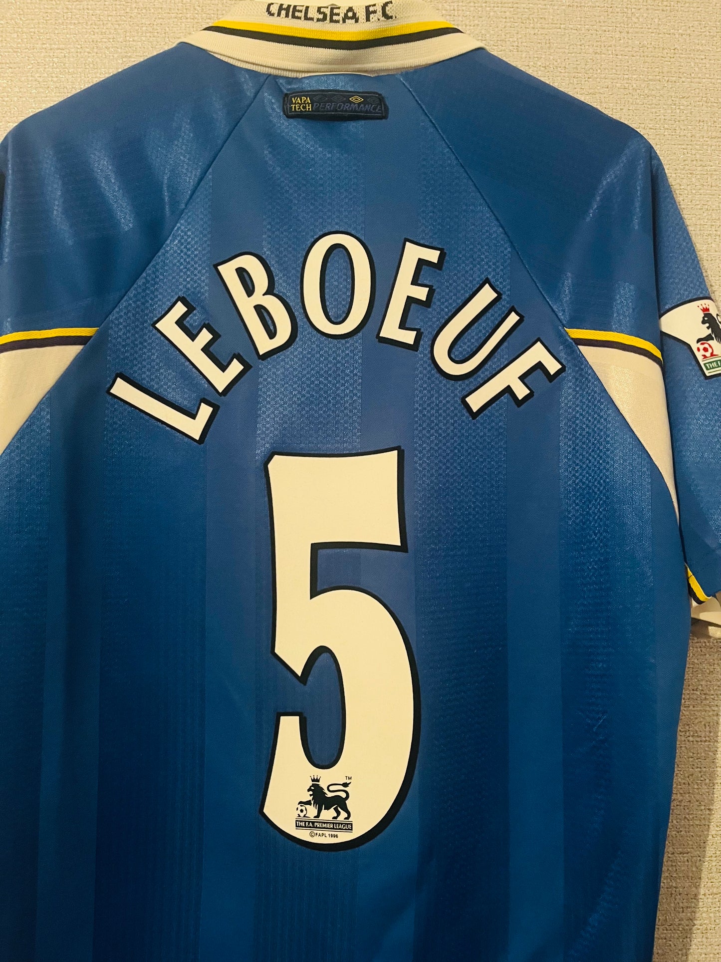 Chelsea home football shirt 1997/99 Leboeuf Large