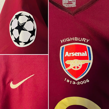 Arsenal home football shirt 2005/06 Bergkamp XXL