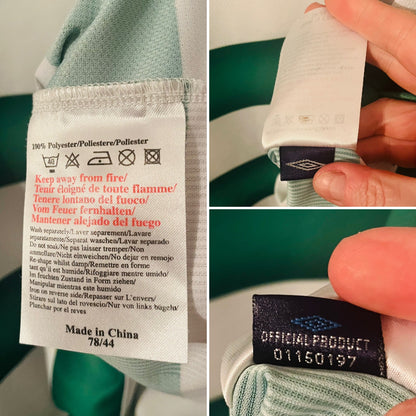 Glasgow Celtic home football shirt 2003/04 Larsson XXL