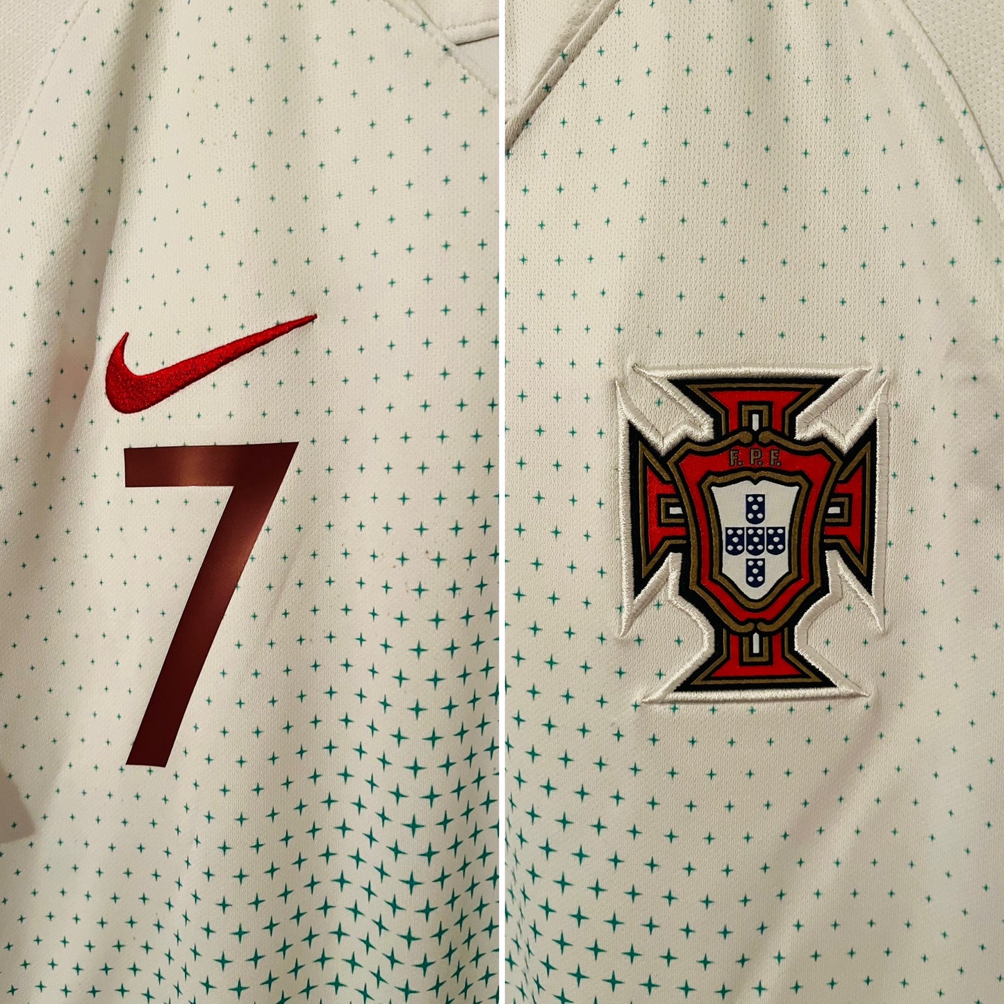 Portugal away football shirt        W/C 2018 CR7 Medium