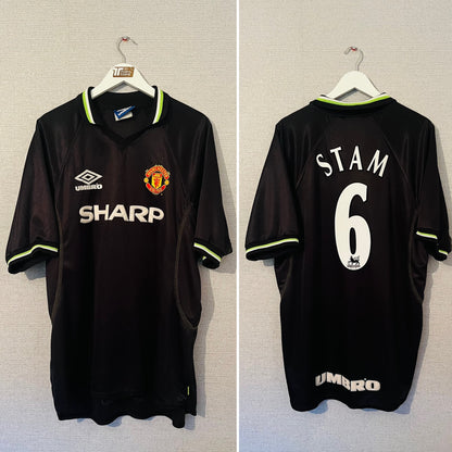Manchester United third football shirt 1998/99 Stam XXL