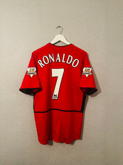 Manchester United home football shirt 2003/04 CR7 medium