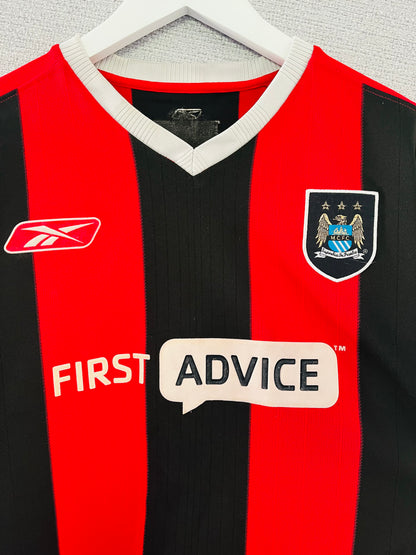 Manchester City away football shirt 2003/04 L/S Wright-Phillips 
Large