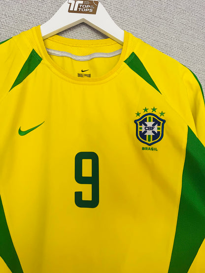 Brazil home football shirt            W/C 2002 R9 XL