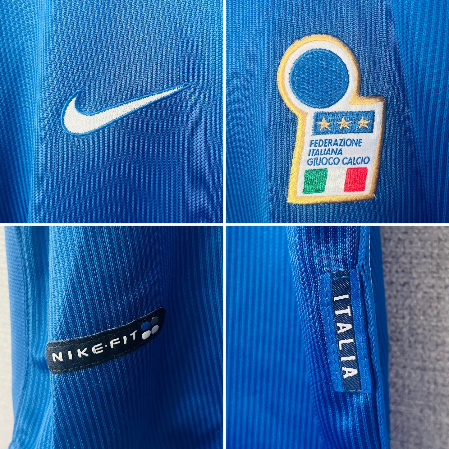 Italy home football shirt W/C 1998 Maldini Medium