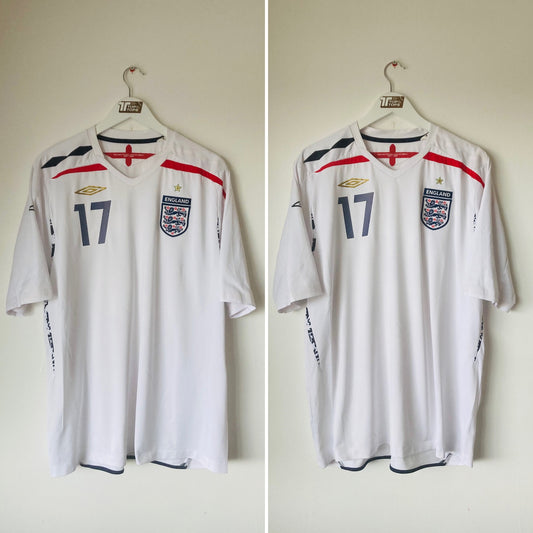England home football shirt 2007/09 Beckham XXL