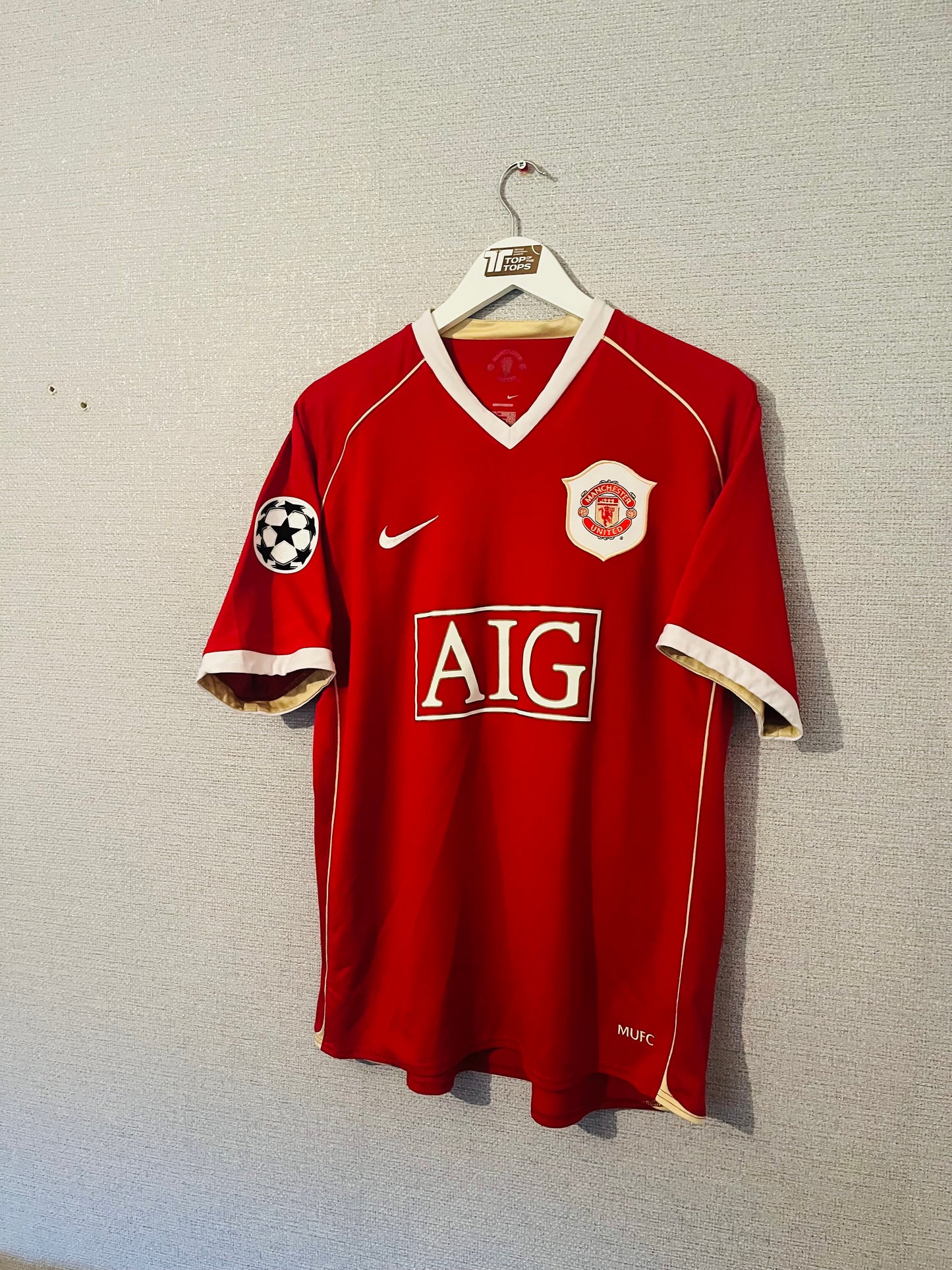 Manchester United home football shirt 2006/07 CR7 Large