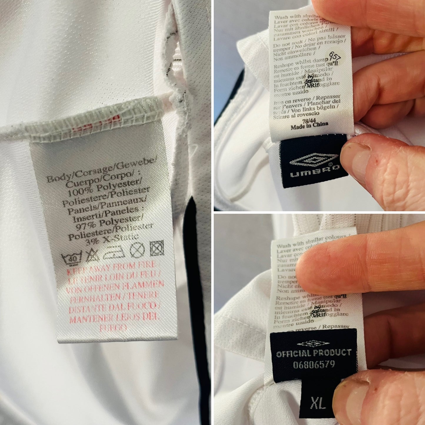 England home football shirt W/C 2006 Beckham XL