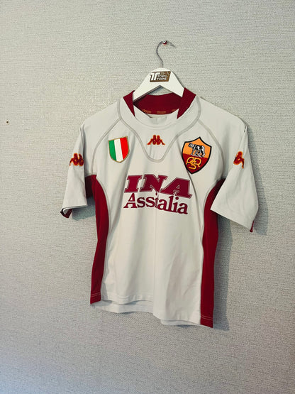 Roma away football shirt 2001/02 Montella Small