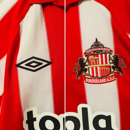 Sunderland home football shirt 2010/11 Malbranque Medium