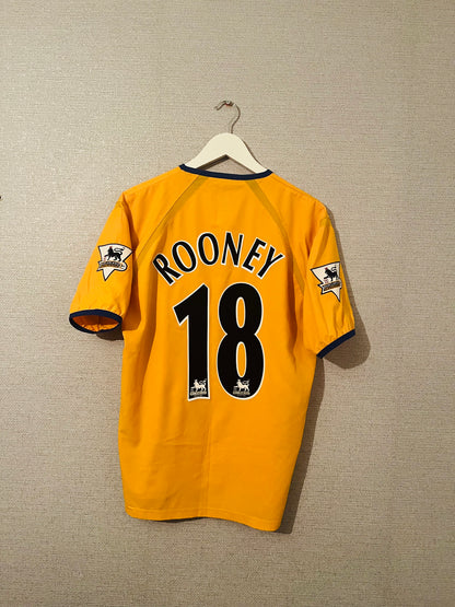 Everton away football shirt 2003/04 Rooney Medium