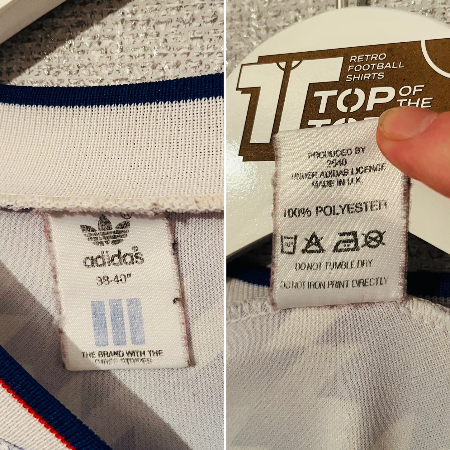 Manchester United away football shirt 1990/92 medium