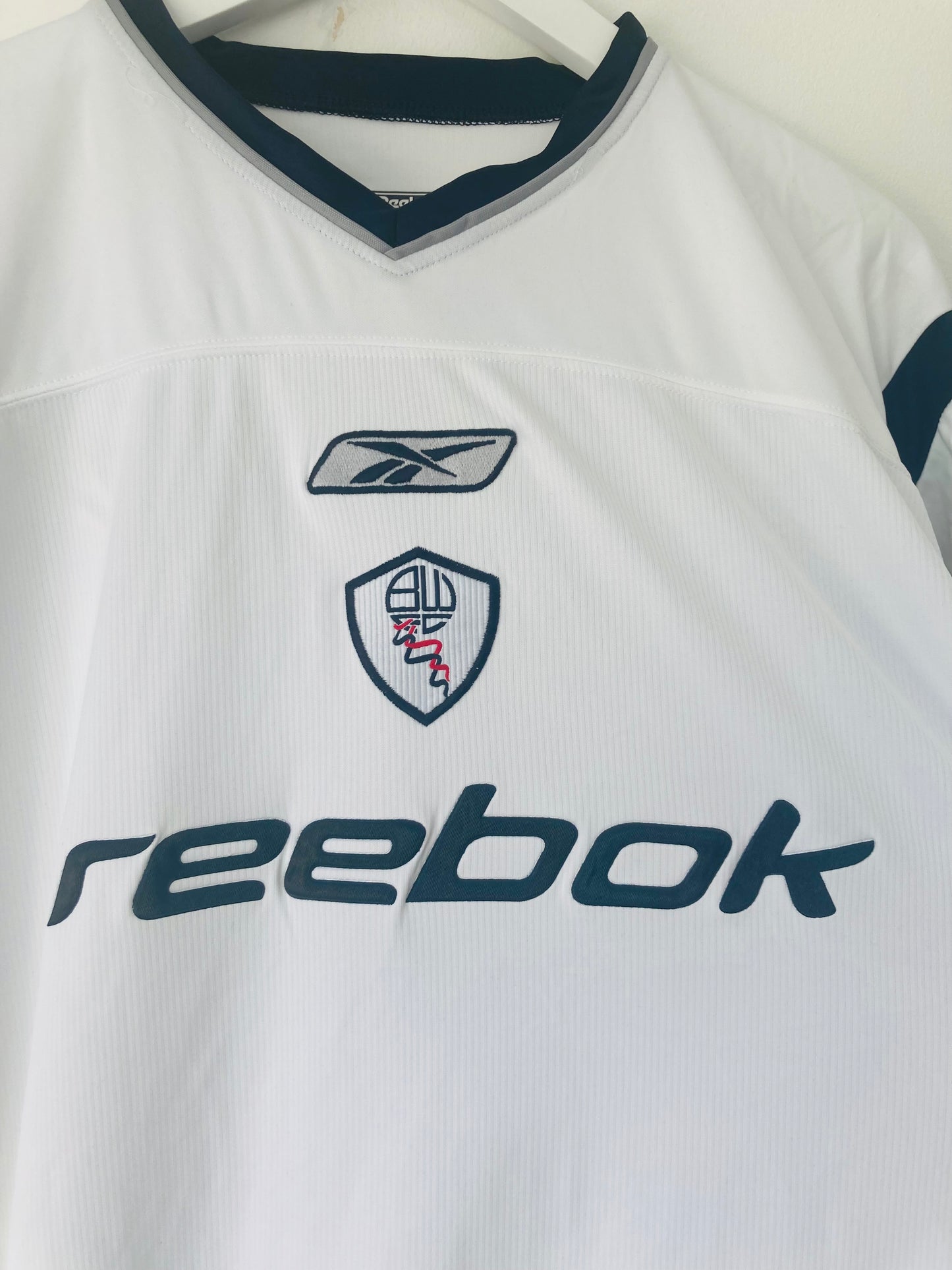 Bolton Wanderers home football shirt 2001/03 Mike Whitlow XL